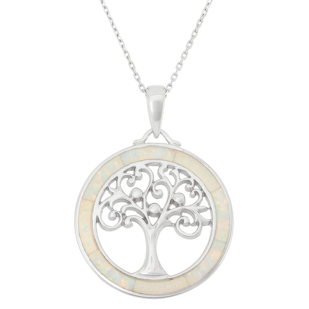 Opal Tree of Life Pendant