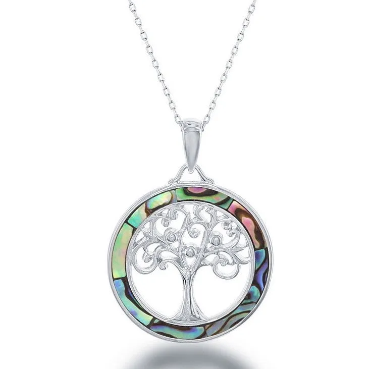 Opal Tree of Life Pendant