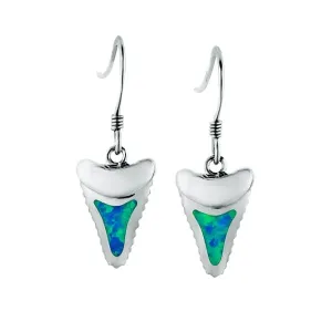 Opal Warrior Mano Tooth Earrings