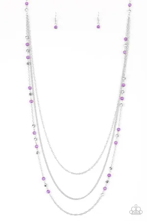 Paparazzi Colorful Cadence - Purple Necklace