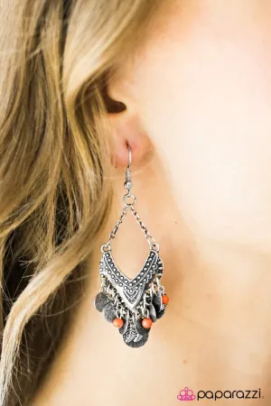 Paparazzi Earring ~ Island Vibes - Orange