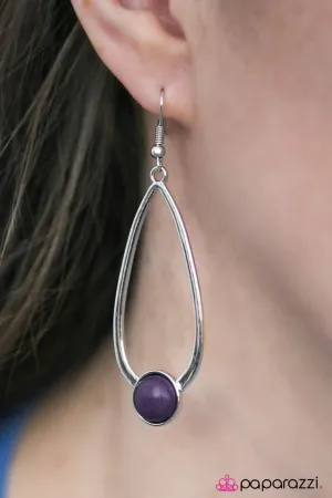 Paparazzi Earring ~ Milestones - Purple