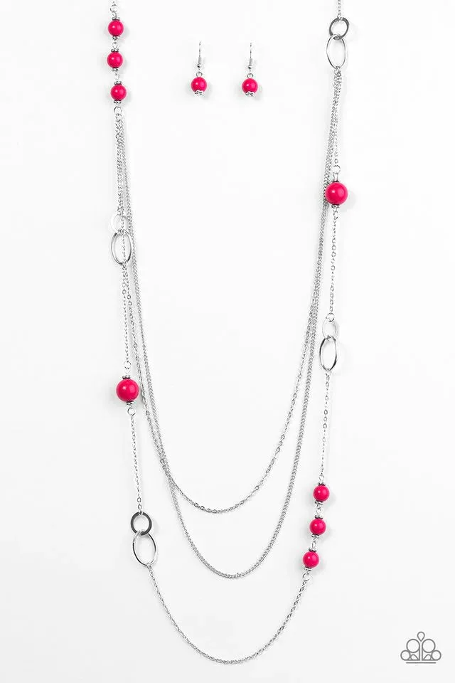 Paparazzi Necklace ~ Absolutely It! - Pink