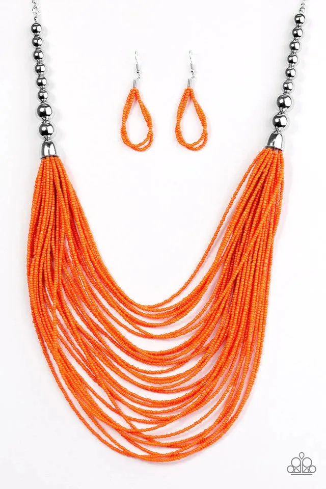 Paparazzi Necklace ~ BEAD Brave - Orange