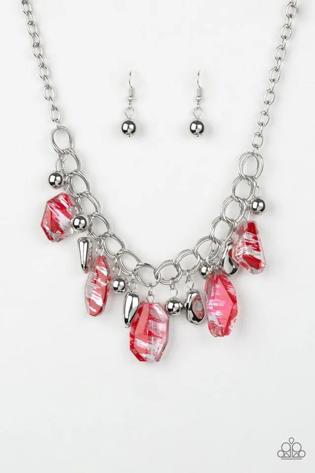 Paparazzi Necklace ~ Chroma Drama - Red