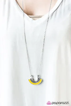 Paparazzi Necklace ~ Foxy Cleopatra - Yellow