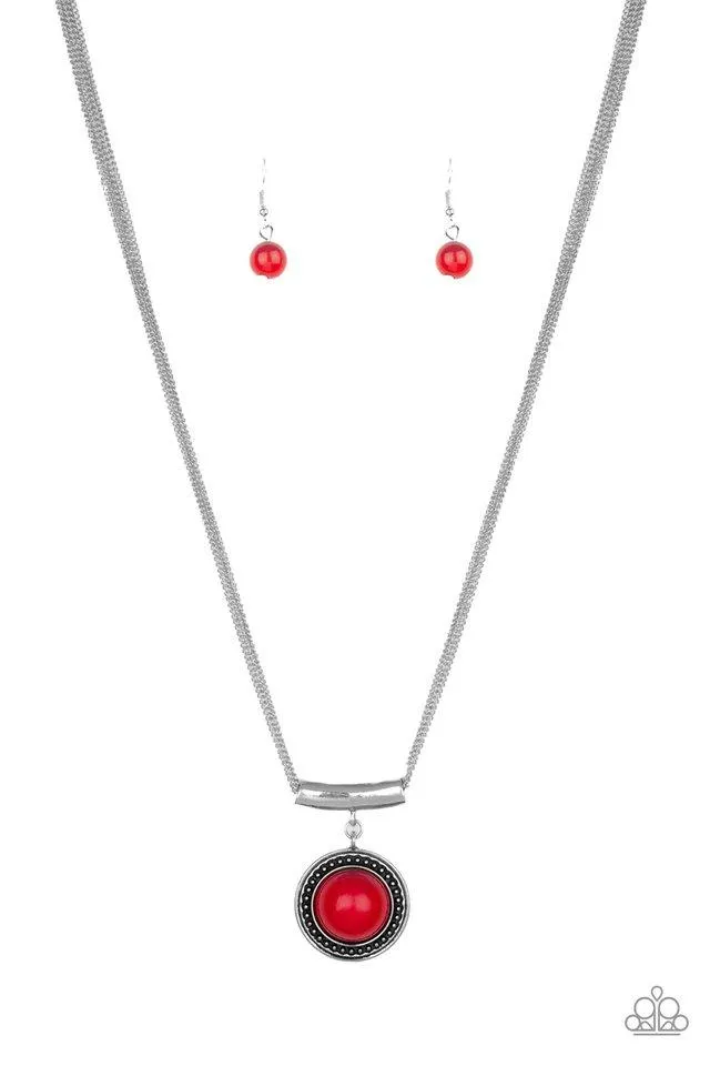 Paparazzi Necklace ~ Gypsy Gulf - Red