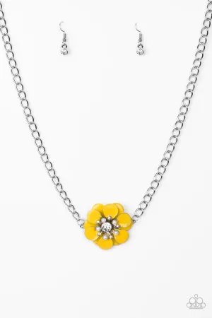 Paparazzi Necklace ~ Hibiscus Hula - Yellow