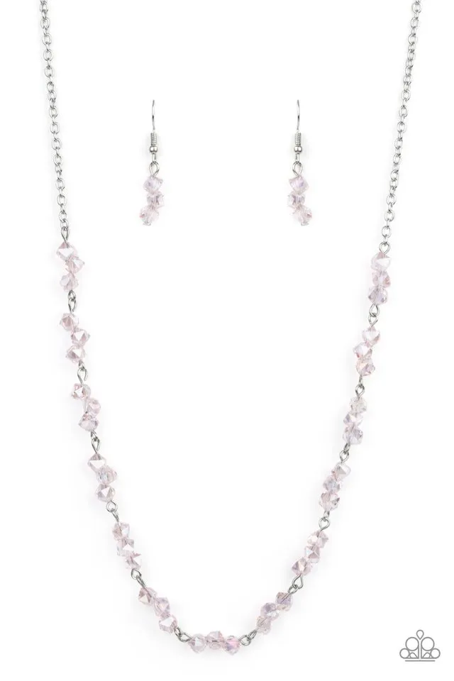 Paparazzi Necklace ~ Incredibly Iridescent - Pink