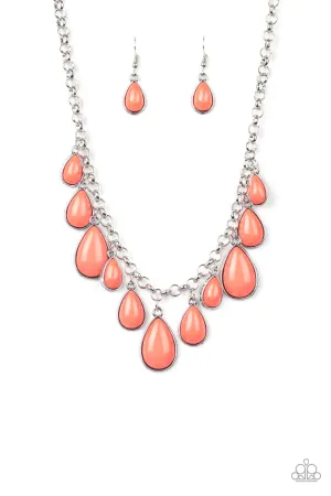 Paparazzi Necklace ~ Jaw-Dropping Diva - Orange