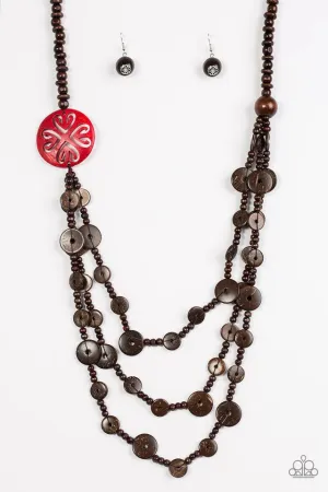 Paparazzi Necklace ~ Jungle Jive - Red