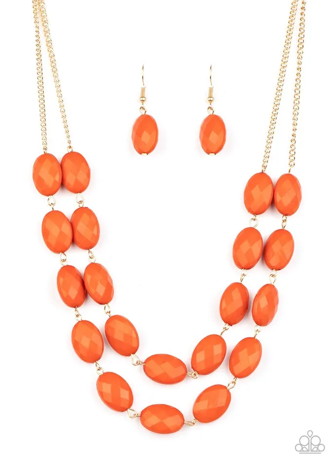 Paparazzi Necklace ~ Max Volume - Orange