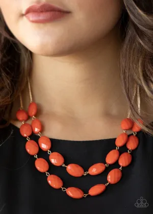 Paparazzi Necklace ~ Max Volume - Orange