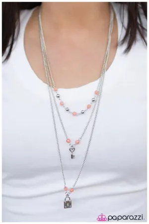 Paparazzi Necklace ~ Our Little Secret - Orange