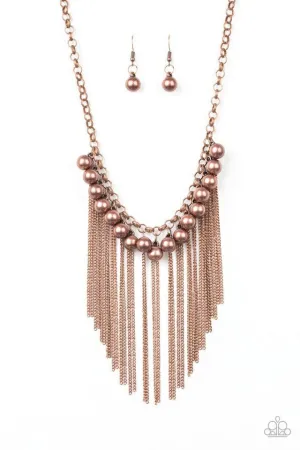 Paparazzi Necklace ~ Powerhouse Prowl - Copper