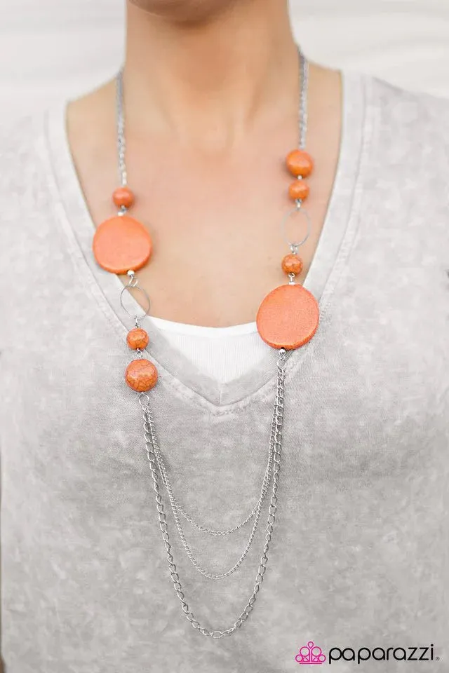 Paparazzi Necklace ~ Smooth Sailing - Orange