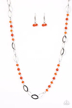 Paparazzi Necklace ~ Sparkling Sophistication - Orange