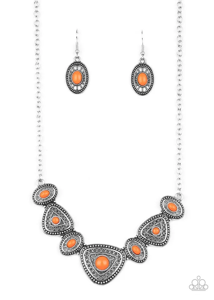 Paparazzi Necklace ~ Totally TERRA-torial - Orange