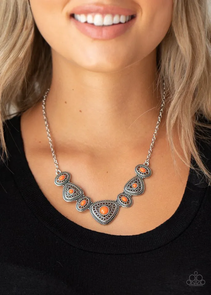 Paparazzi Necklace ~ Totally TERRA-torial - Orange