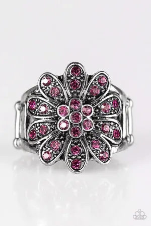 Paparazzi Ring ~ Peppy Perennial - Pink