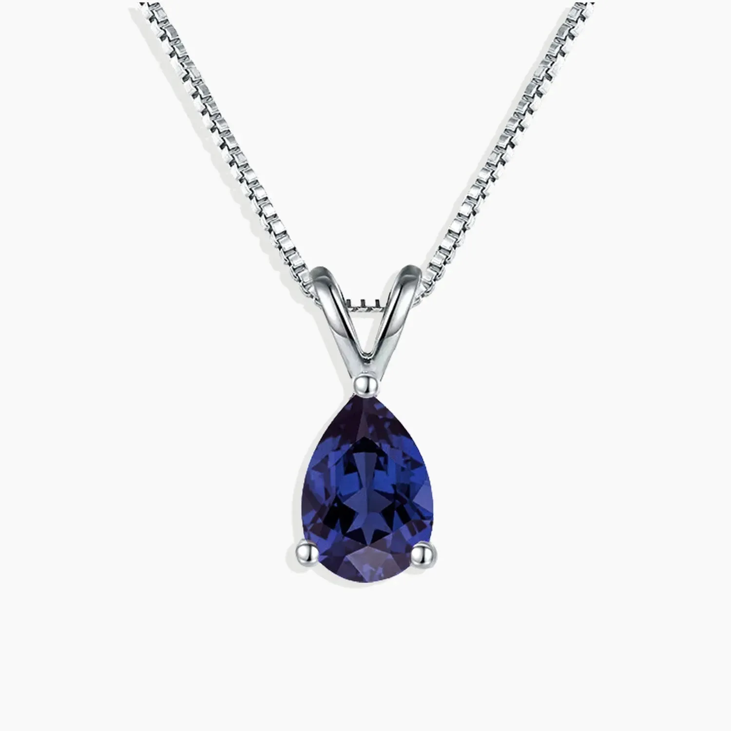 Pear Shaped Blue Sapphire Necklace - Irosk®