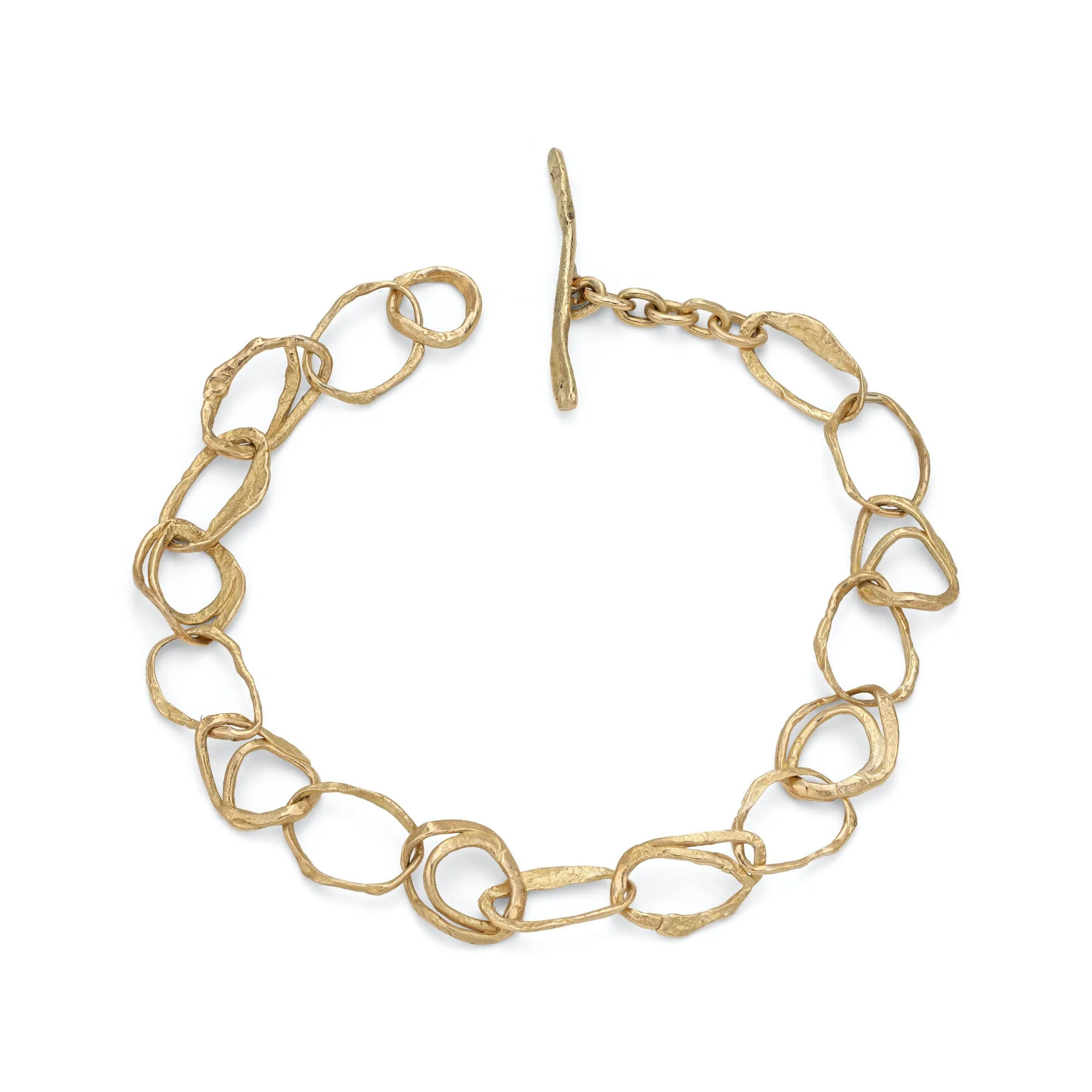 Pebble Drawing Bracelet 18ct Gold