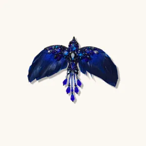 Phoenix Rising Sapphire Brooch Mini