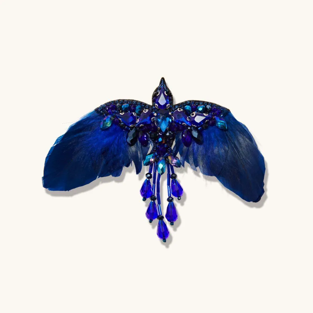 Phoenix Rising Sapphire Brooch