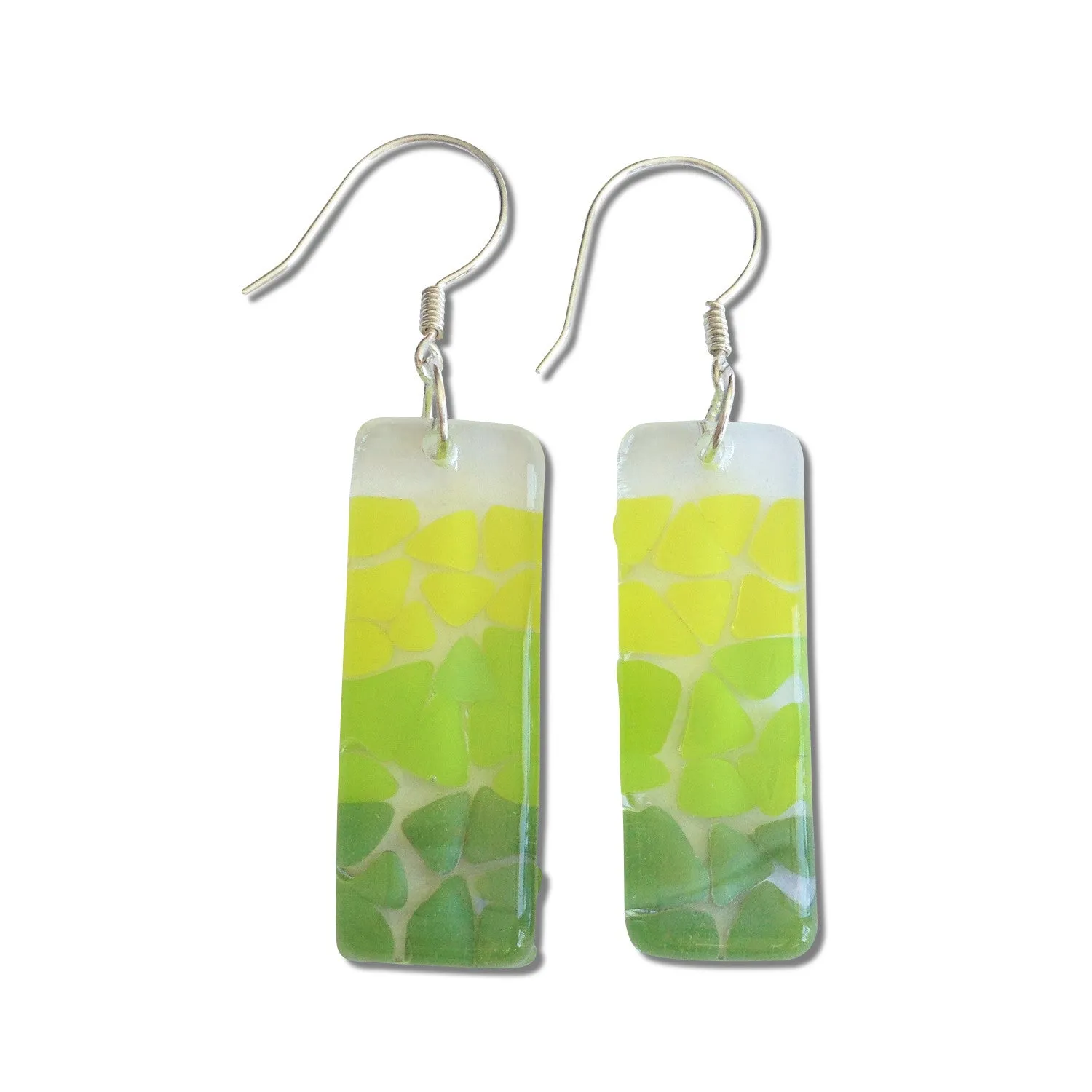 Picado Glass Earrings - Orange