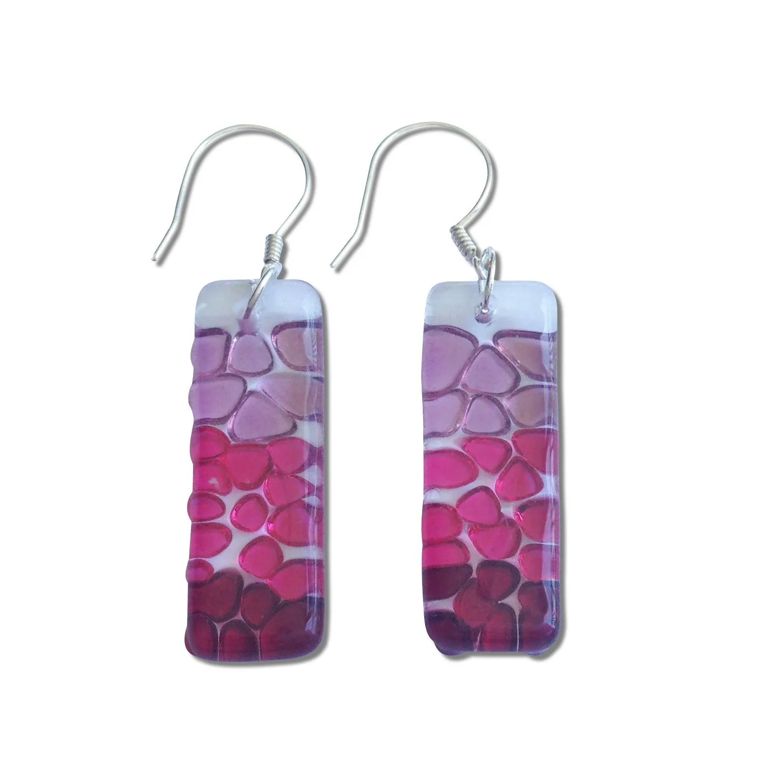 Picado Glass Earrings - Orange