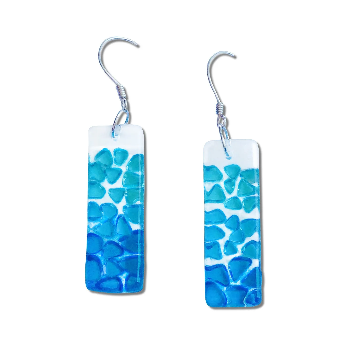 Picado Glass Earrings - Orange