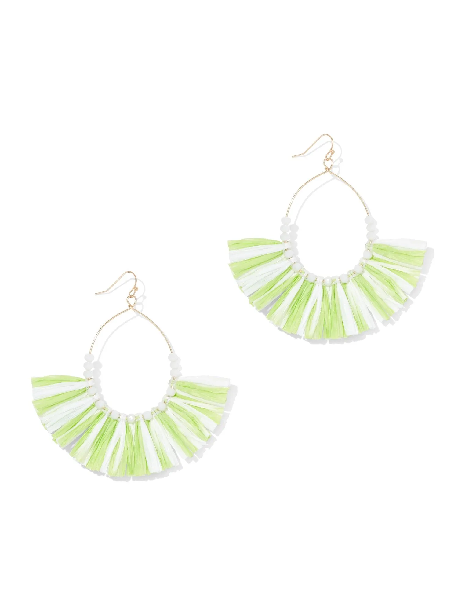 Raffia Fan Drop Earring