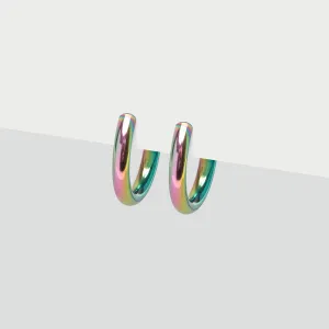 Rainbow Small Clip-On Earrings