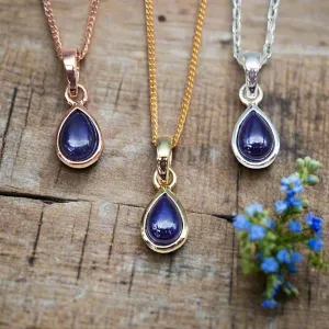 September Birthstone Necklace - Sapphire