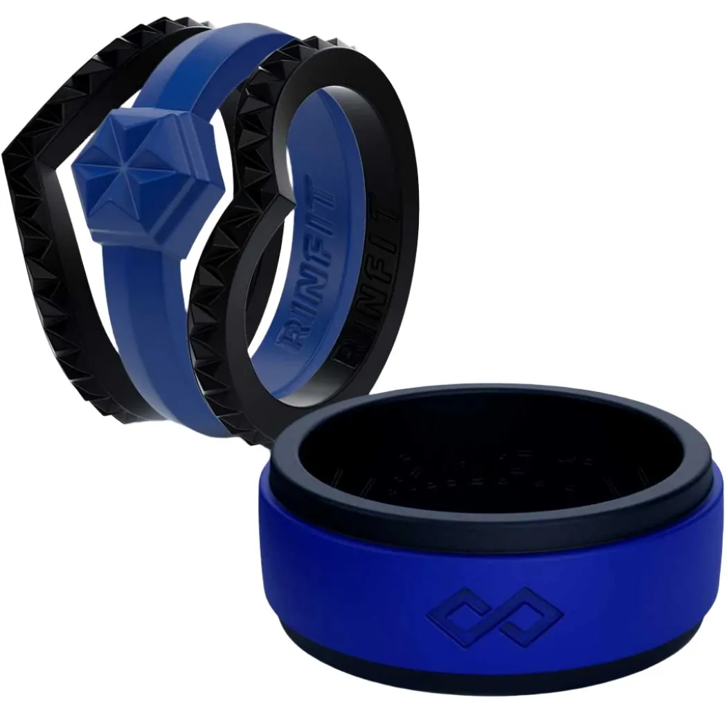 Set of Two Rings: Women's Couture Blue & Men's RinfitAir Collection