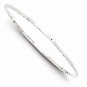 Sterling Silver Haered Bangle Bracelet