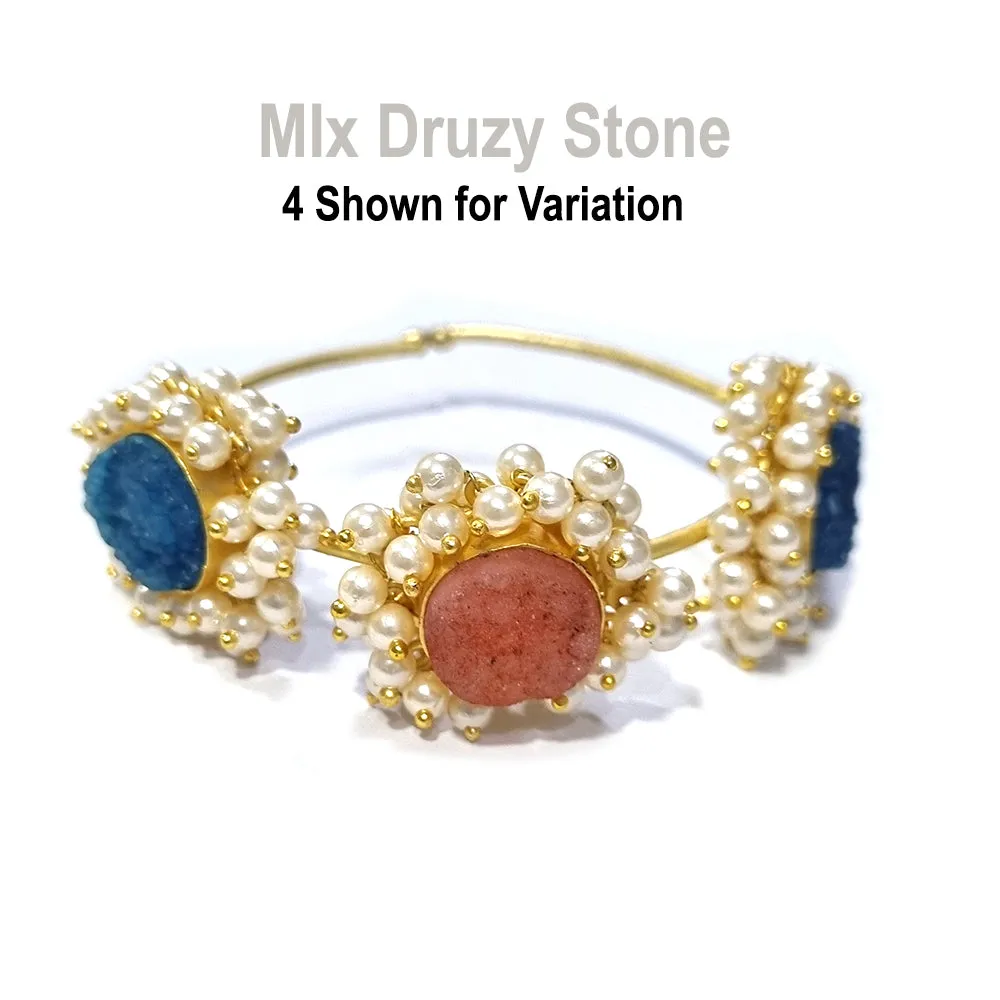 ''Trending'' Limited Edition Druzy Handmade Kadas, Free Size Sold by per piece