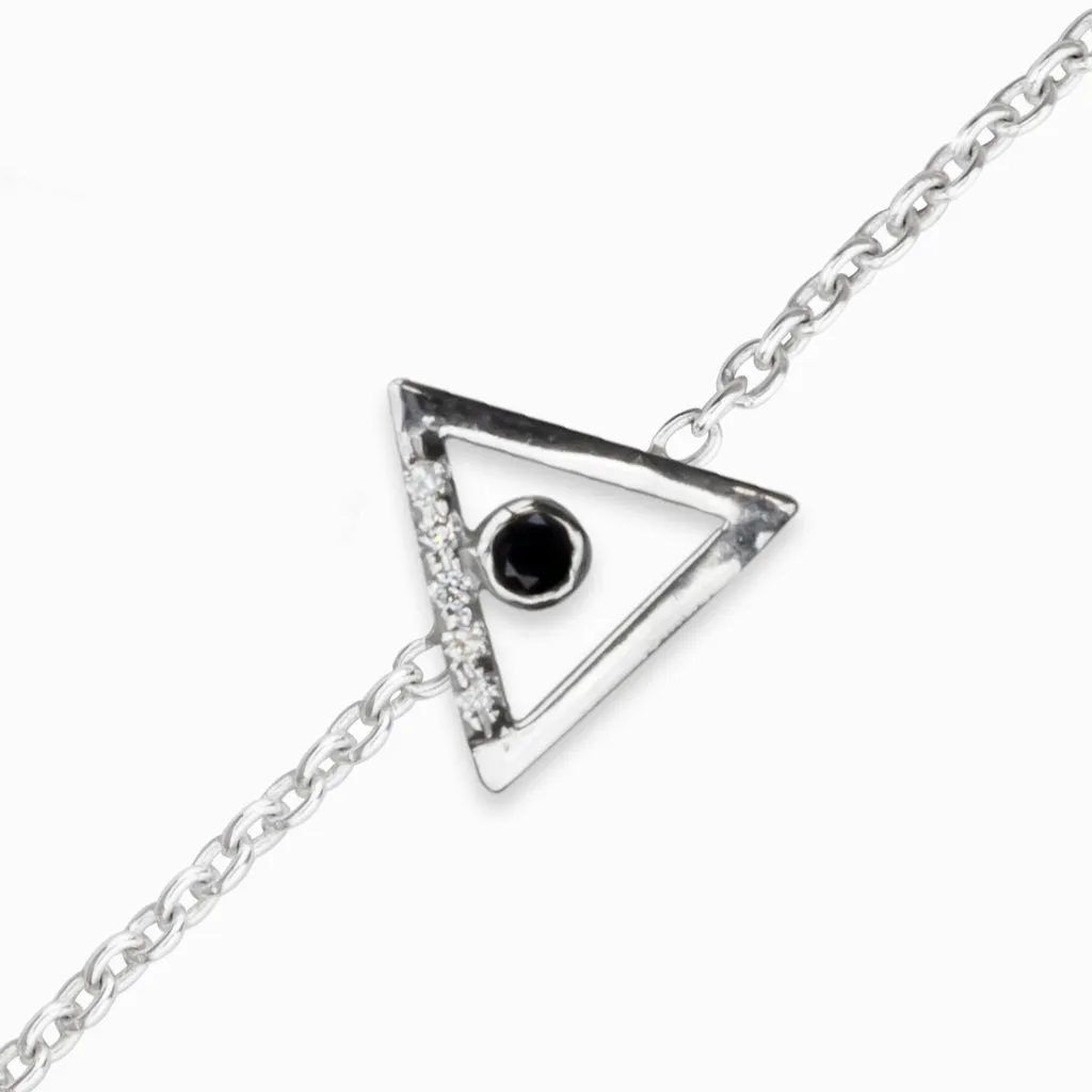 Triangulo: Black Spinel & Diamond