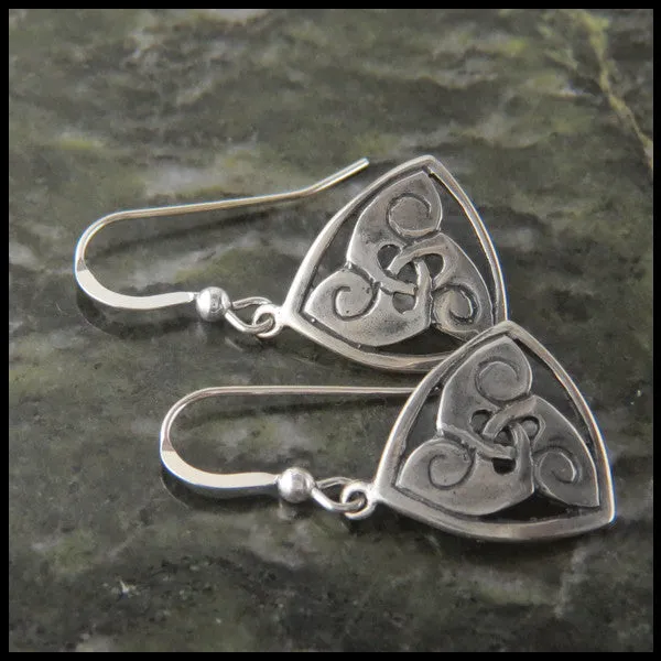 Triskele Earring in Silver