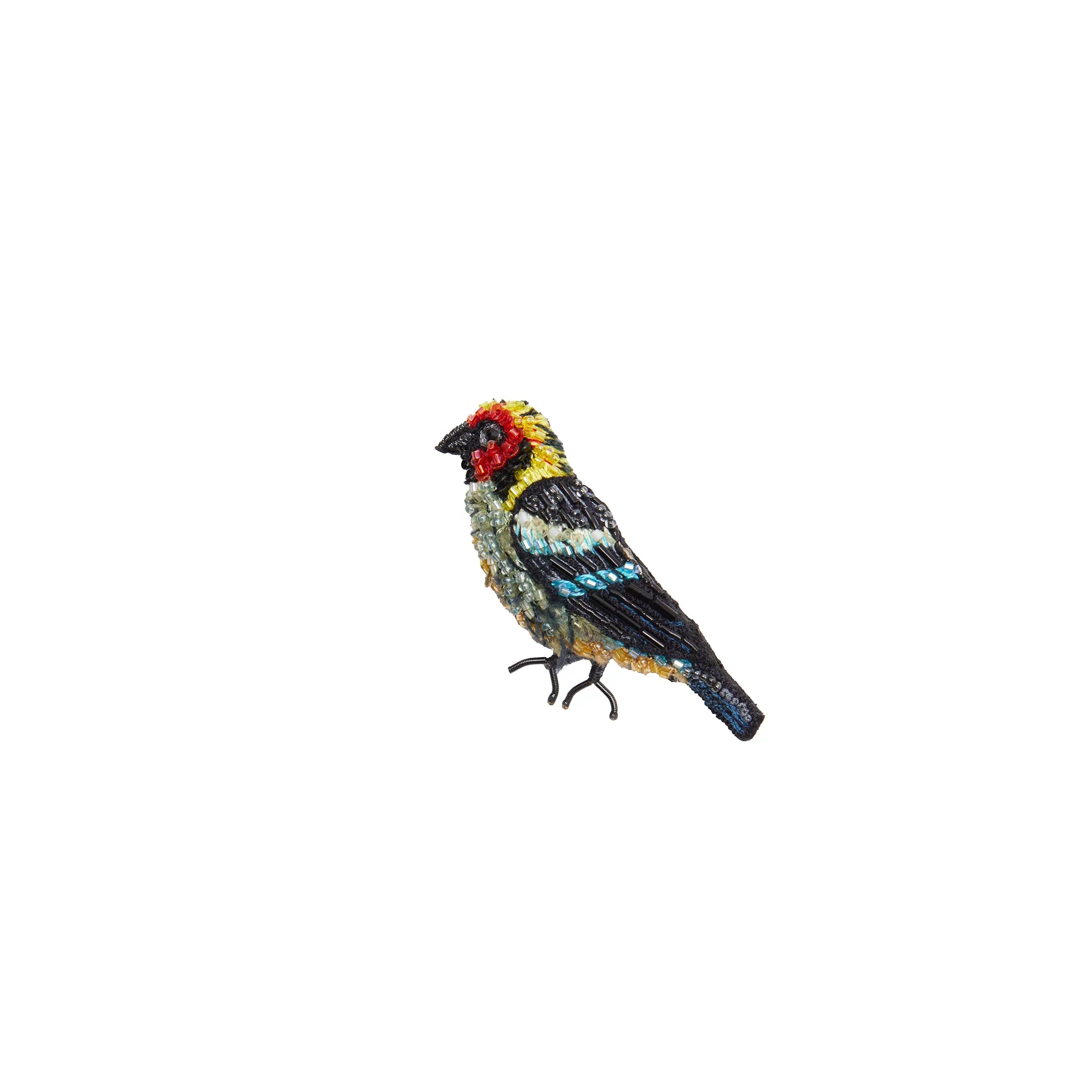 Trovelore Flame Faced Tanager Brooch Pin