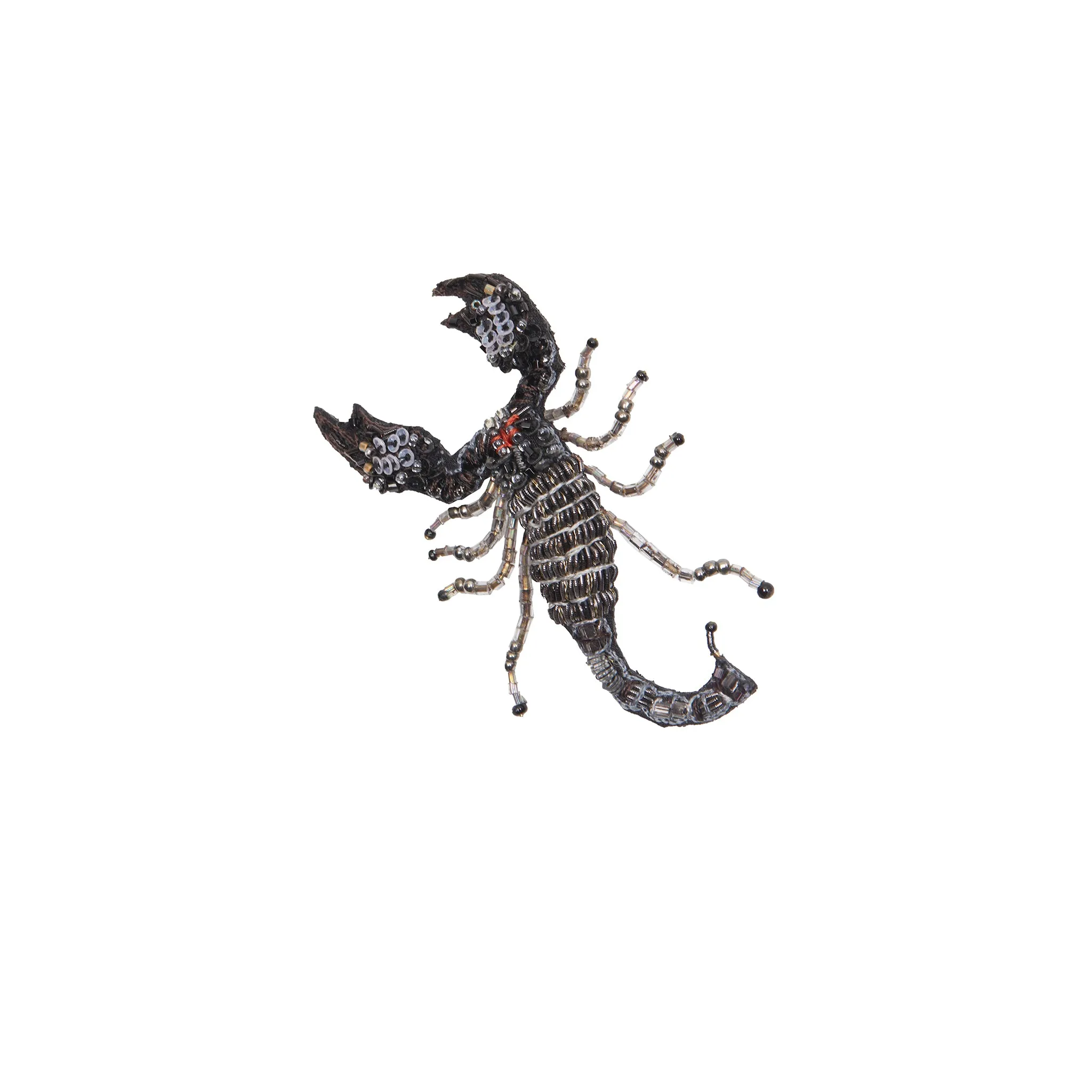 Trovelore Indian Black Scorpion Brooch Pin