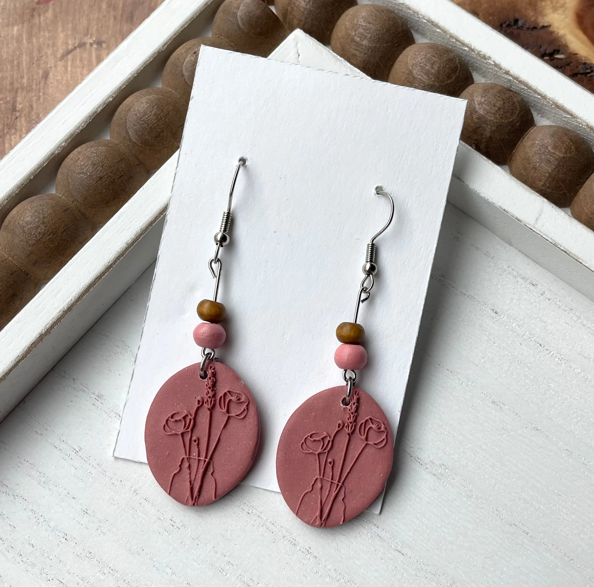 Various Polymer Clay Earrings - 14 Different Earring Designs