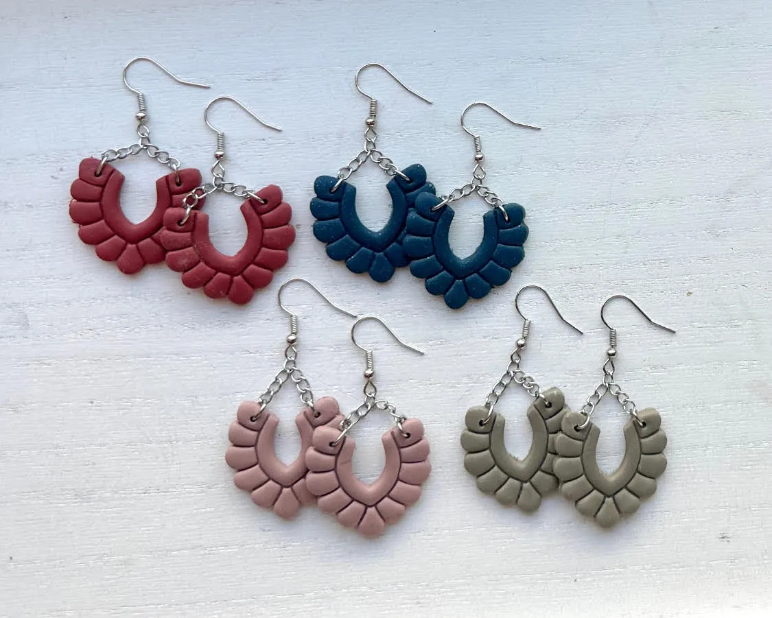 Various Polymer Clay Earrings - 14 Different Earring Designs