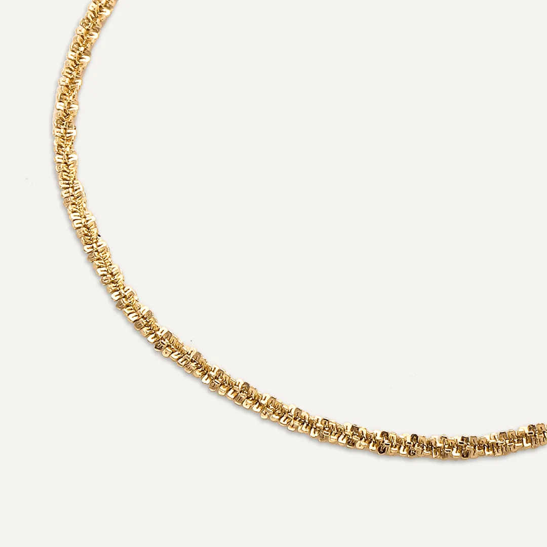 Vibes | Twisted Sleek Clasp Bracelet | 18K Gold-Plated