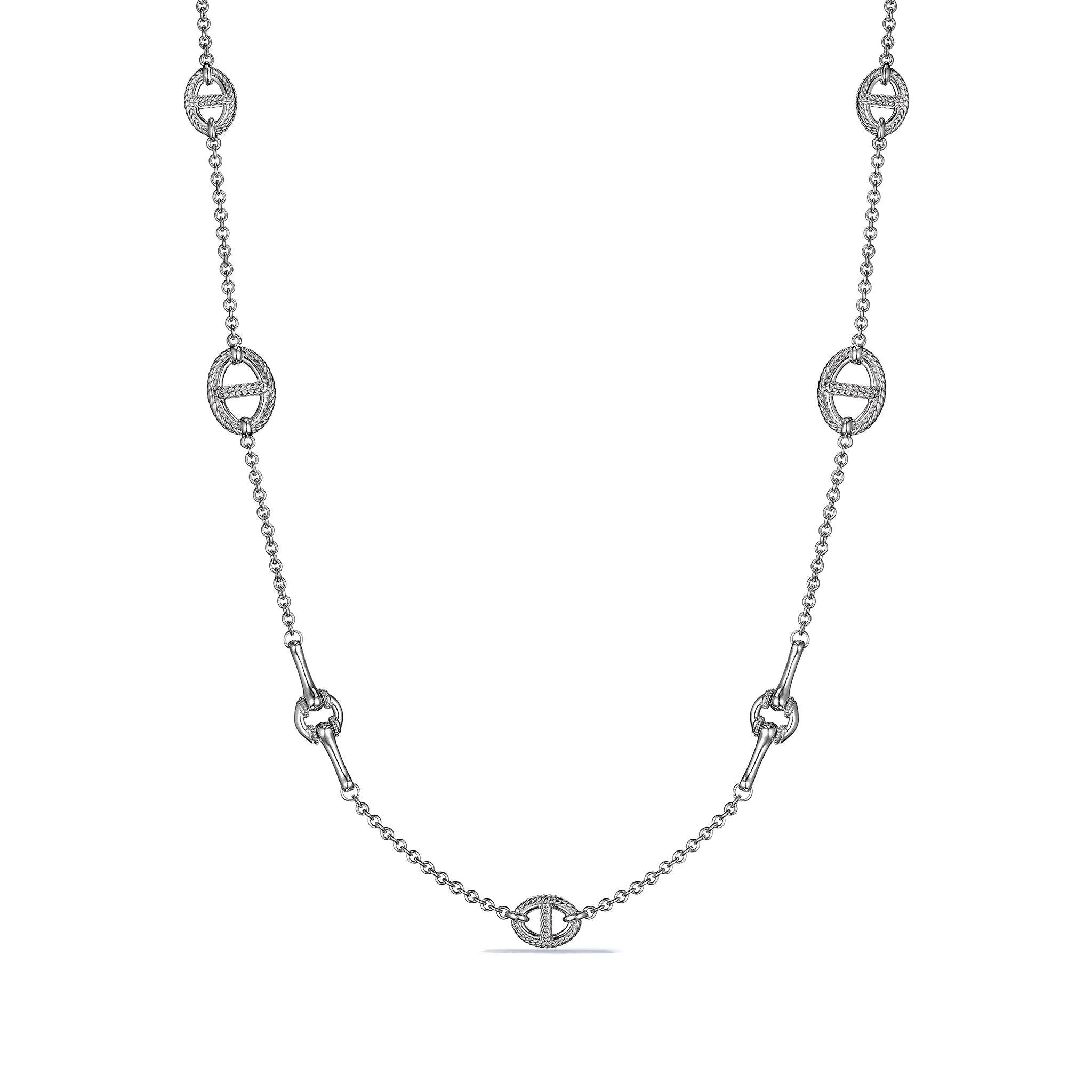 Vienna Long Multi Link Station Necklace