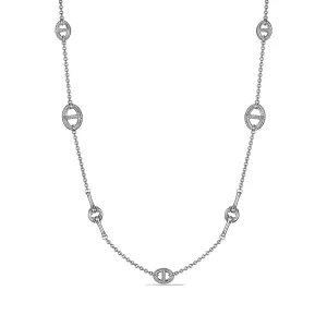 Vienna Long Multi Link Station Necklace