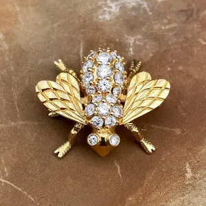 Vintage Diamond Bee Pin